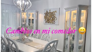 CAMBIOS EN MI COMEDORIDEA PARA DECORAR VITRINAS [upl. by Clywd]