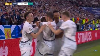 SHAQIRI GOAL  SCOTLAND VS SWITZERLAND UEFA EURO 2024 [upl. by Arymat]