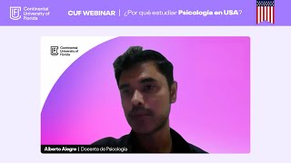 Webinar ¿Por qué estudiar Psicología en Estados Unidos  CUF [upl. by Bromleigh312]