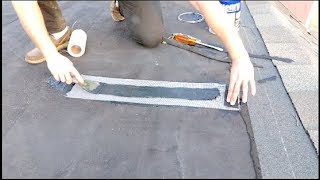 How to Patch a Flat Roof Easy DIY [upl. by Fosque727]