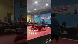 Backhand Training PTMSI DENPASAR [upl. by Dreeda]