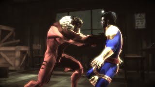 Classic Sabertooth VS The Uncanny Xmen Wolverine Suit in Xmen Origins Wolverine [upl. by Dill]