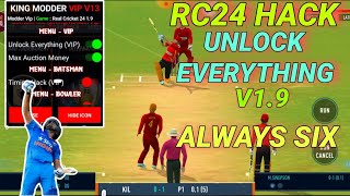 Real Cricket 24 Mod Apk 19 Unlimited Money  Tickets Unlock Everything Timing Hack Real Cricket 24 [upl. by Eneleuqcaj869]