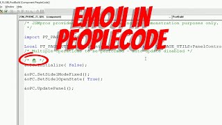 Emoji in PeopleCode [upl. by Airual]