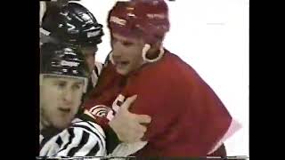 Chris Chelios vs Steve Yzerman [upl. by Anasor]