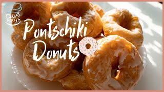 Pontschiki Donuts mit Zuckerguss Glasur  Einfaches Donuts Rezept  Zart und Saftig  Olga Kocht [upl. by Novak63]