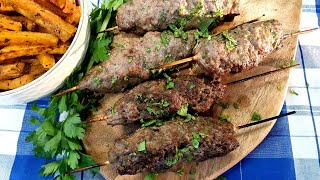 Kofty  szaszłyk z mięsa mielonego 🍢 Tureckie greckie mięso jako kebab na grilla lub z piekarnika [upl. by Ojok]