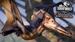 PTERANODON BREAKOUT and SKINS  Return to Jurassic Park Showcase DLC [upl. by Aleck475]