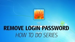 Remove user login password Windows 7 [upl. by Enomed]