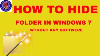 How to hide folder  Windows 7  Without any Software  in hindi [upl. by Cornela]