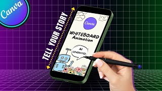 Create Whiteboard Animations in Canva With AI [upl. by Ennahs]