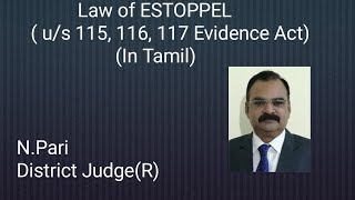 ESTOPPELsec 115 Indian Evidence Act  முரன்தடை [upl. by Gemina27]