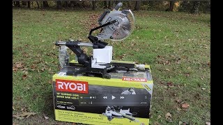 Ryobi Sliding Miter Saw TSS102L Unbox amp 6 Month Unbiased Review [upl. by Steen]