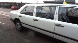 Mercedes Benz W124 Limousine 300D Manual 6 door Limo In Castricum Netherlands [upl. by Tiphany27]