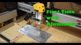 First time using aluminum on Shapeoko CNC [upl. by Aicenav]