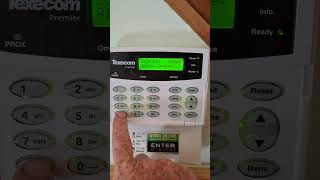 How to omit  program alarm zone out of Texecom alarm system [upl. by Veron]