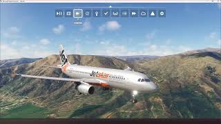 Queenstown RNP Approach Fenix A320 [upl. by Araht]