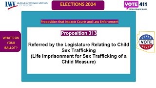 2024 Whats on Your ballot Proposition 313 [upl. by Morgana]