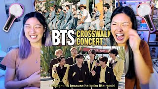 BTS Performs a Concert in the Crosswalk on James Corden 💜 SISTERS REACTION [upl. by Claribel]