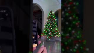 Pisca pisca com controle e bluetooth arvoredenatal christmasnatal [upl. by Nyrtak]