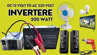 12v dc to 220v Ac Inverter 500 Watt  500 Watt Mini Inverter [upl. by Aristotle]