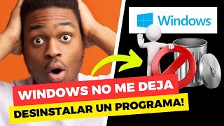 👉🚫Como ELIMINAR PROGRAMAS que NO de DEJAN DESINSTALAR Sin dejar Rastros MUY FÁCIL👍 [upl. by Anderer]