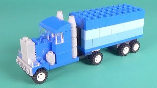 Lego SemiTruck Building Instructions  Lego Classic 10705 quotHow Toquot [upl. by Filemon666]