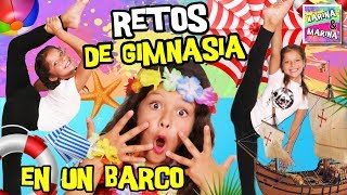 🤸‍♀️ ¡RETOS de GIMNASIA RÍTMICA en el BARCO 🛳 🎀 GIMNASIA RÍTMICA y GIMNASIA ARTÍSTICA en VERANO [upl. by Rellia]