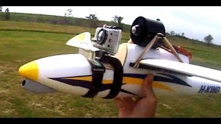 RC Bixler With EDF Unit Strapped On 3 Flights [upl. by Ettedo]