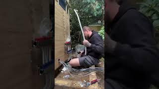 Underfloor heating carpentry carpenter construction build joiner tools [upl. by Barbee]