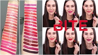 Bite Beauty Amuse Bouche Lipstick  ALL 34 Lip Swatches [upl. by Farrar]