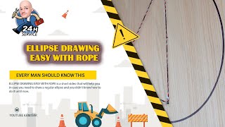 ELLIPSE DRAWING EASY WITH ROPE shorts [upl. by Ruthven907]