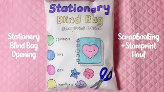 STATIONERY BLIND BAG  STAMPRINTS HAUL  ASMR  applefrog [upl. by Aehtla]