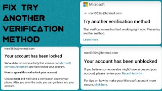 How To Fix Try Another Verification Method In Microsoft Rewards Account [upl. by Bollay]