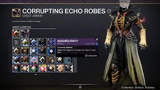 Destiny 2 Shaded Envy Flawless Trials Shader FIXED Quick New Shader Showcase on Weapons amp Armor [upl. by Carrington]