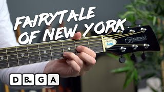 Fairytale Of New York Guitar Intermediate Intro amp Melody Guitar Tutorial [upl. by Brazee]