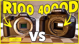 Canon R100 Vs Canon 4000D  Battle of the Budget Cameras [upl. by Zolnay280]