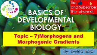 Morphogens and Morphogenic Gradients Basics of developmental biology  CSIRNET 2022 GATE DBT [upl. by Tews]