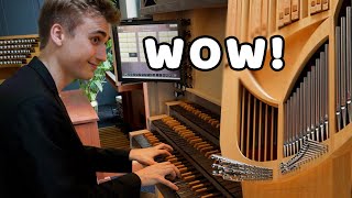 Crazy Pipe Organ with Spanish Trumpets amp Fun Stops  Full Pipe Organ Tour with Paul Fey Organist [upl. by Ientirb]