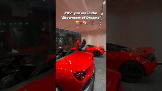 Showroom of dreams ✨ferrari gwagon mercede convertable ferrarilaferrarimercedesglc rollsroyce [upl. by Yetah]