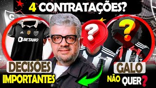 🎯 4 CONTRATAÇÕES NO ATLÉTICO ❌ GALO NÃO QUER ATACANTE 😮 ADIDAS DECIDIU  NOTÍCIAS galo [upl. by Opportuna]