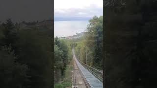 Funiculaire Neuchatel ➡️ Chaumont train view landscape [upl. by Lilybelle]