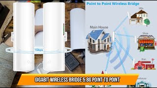 Gigabit Wireless Bridge 5 8G Point to Point [upl. by Acinad]