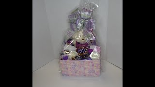 PURPLE COLORED DOLLAR TREE VALENTINES DAY GIFT BASKET [upl. by Gregoire]