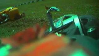 Cadwell Park Bikes Crash 2007 [upl. by Rabelais]