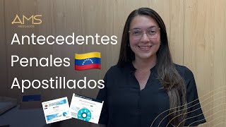 CÓMO OBTENER y APOSTILLAR los ANTECEDENTES PENALES VENEZOLANOS [upl. by Aihcropal]