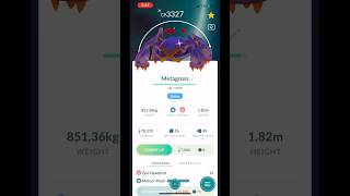 Shiny dmax metagross shiny mobilegame pokemongo shorts [upl. by Ellehcer]