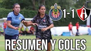 🔥VIDEO  GOLES DEL CHIVAS 11 Atlas Femenil en Verde Valle  Partido Amistoso Clásico Tapatío [upl. by Dauf891]