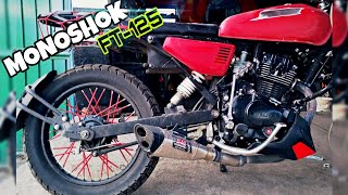 Monoshok a mi FT125 MODIFICADA COMO HACERLO GALINDO710 [upl. by Medardas673]