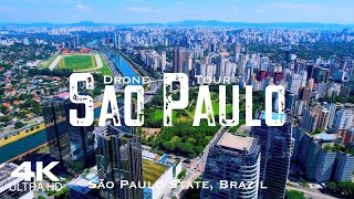 São Paulo 2024 🇧🇷 Drone Aerial 4K  Sao Paulo Brazil Brasil [upl. by Htebarual387]